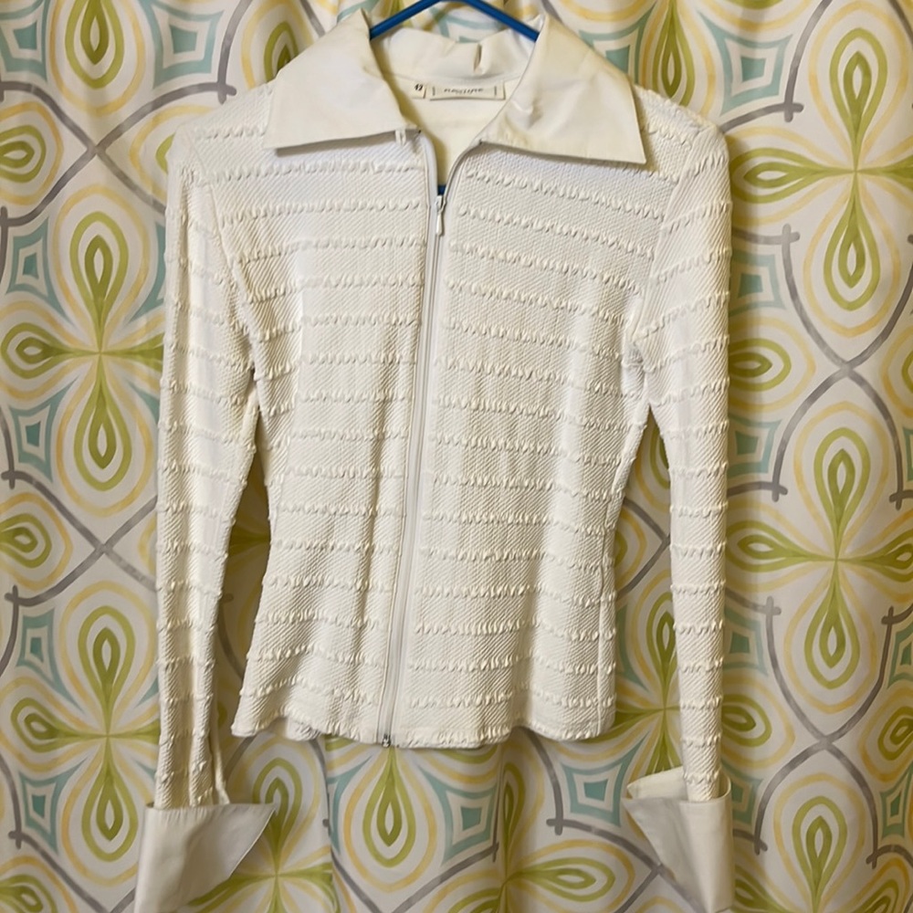 White shirt Rayure, Paris size 42 similar to US size Med/lg